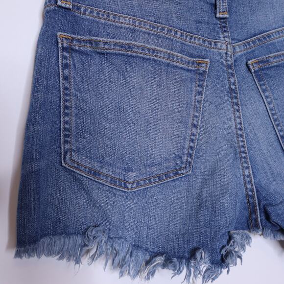J.CREW Mid-Rise Denim Short Squash Wash Cut Off Light Raw Hem Women's 25 - Picture 9 of 12